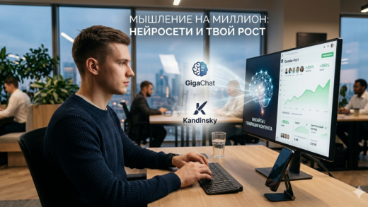 Мышление на миллион нейросети в действии